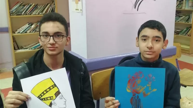 ندوة أثرية .. لطلاب الثانوية بمدرسة عزة زيدان لغات بمدينة الفيوم