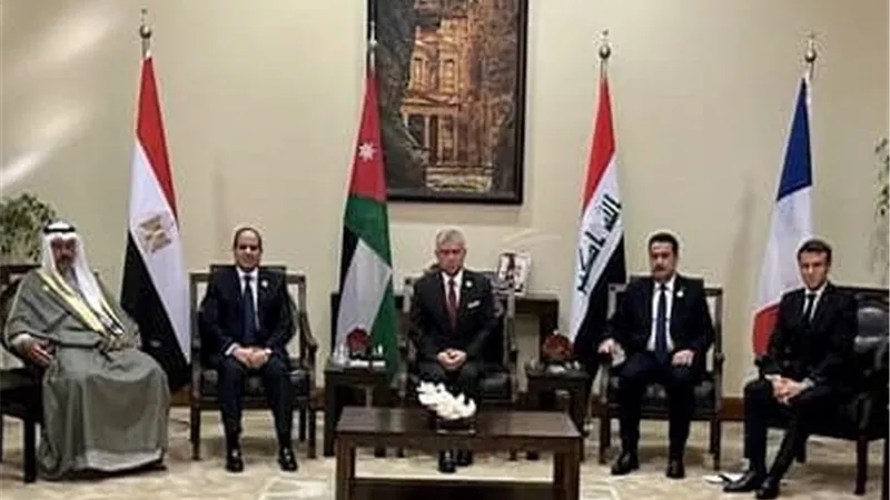 الرئيس السيسي يشارك في قمة خماسية بين مصر والأردن والعراق والكويت وفرنسا