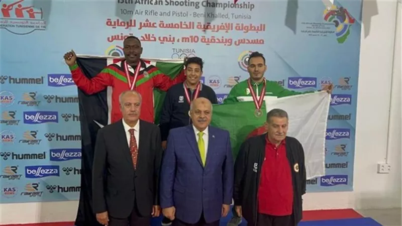 ذهبيتان وبرونزية لمصر في بطولة إفريقيا للرماية بتونس