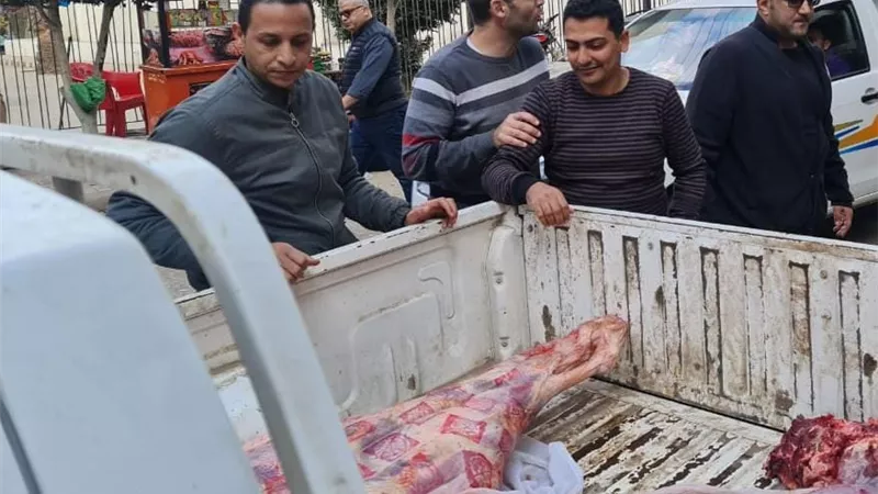 ضبط 210 كجم لحوم فاسدة بالمنوفية