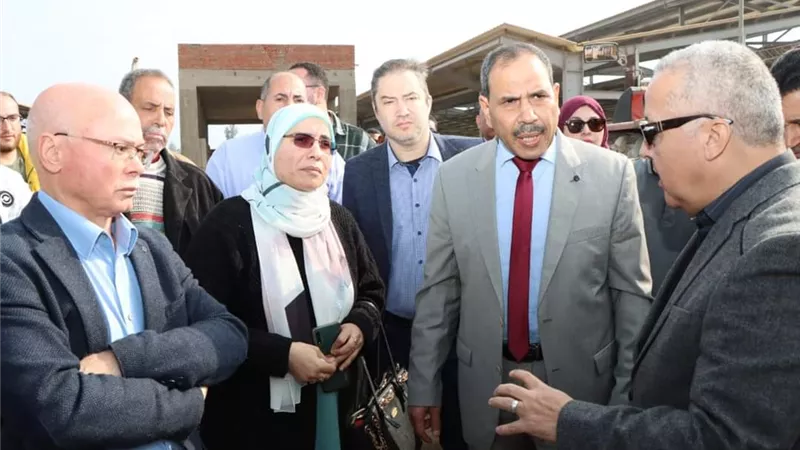 شرف يتفقد مزرعة الراهب بجامعة المنوفية