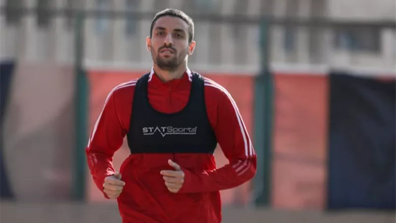 طاهر يواصل برنامج التأهيل خلال المران