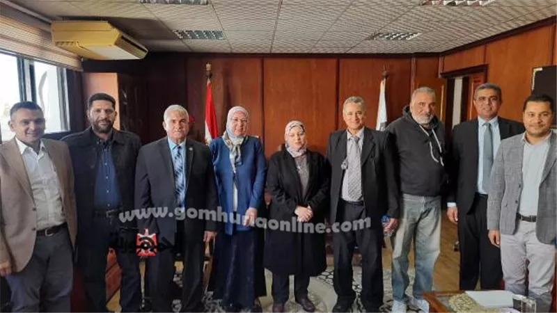 لجنة مسابقة التميز البيئى بجامعة السادات تتفقد الكليات لتقييمها