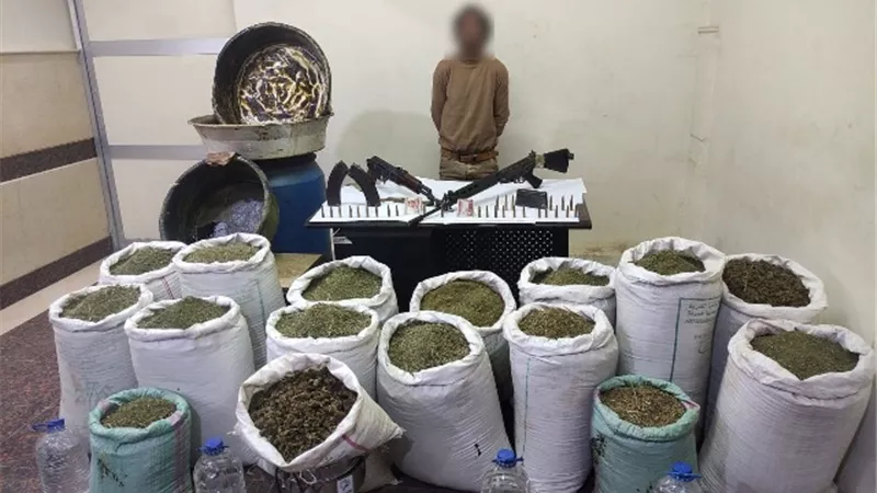 ضبط أسلحة نارية وذخائر و700 كيلو بانجو بشمال سيناء