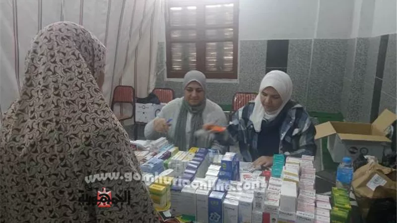 جامعة السادات تنظم قافلة طبية تخصصية بالجزيرة الشرقية بالمنوفية