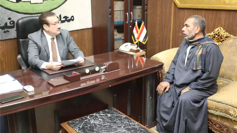 محافظ المنوفية ينهى مشكلة انقطاع المياه بشارع دنشواى