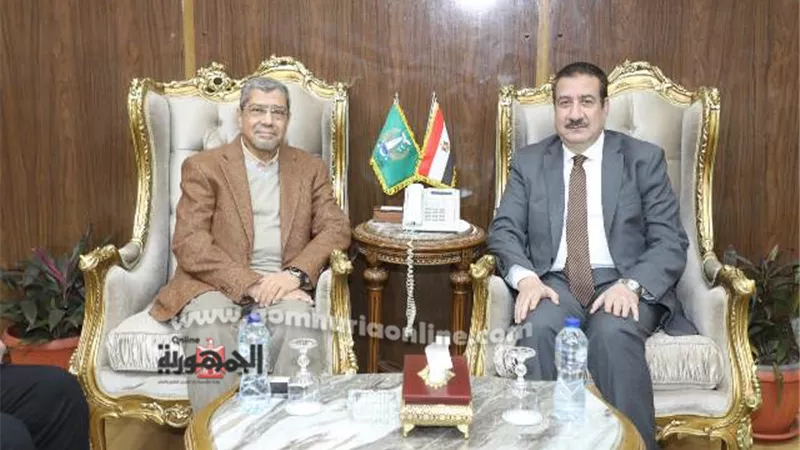 محافظ المنوفية يستقبل المهندس إبراهيم العربى لبحث التعاون المشترك
