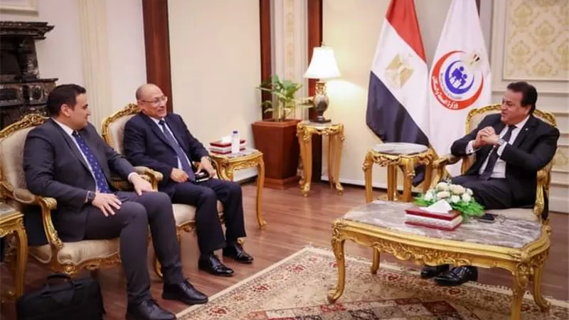 وزير الصحة يبحث مع رئيس الرعاية الصحية بالقمرا القطرية سبل التعاون
