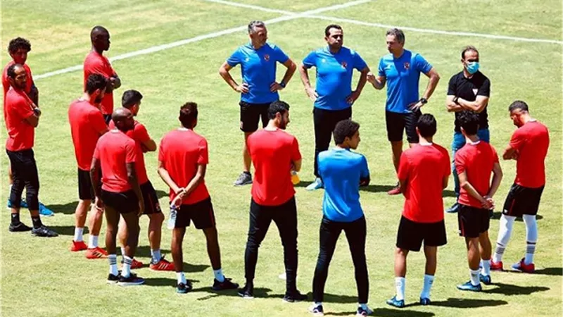 الاهلى يستأنف تدريباته اليومية استعدادا لبيراميدز