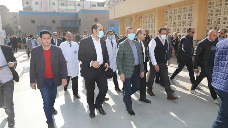 محافظ المنوفية ووزير الصحة يتفقدان مستشفى الطوارئ داخل شبين الكوم