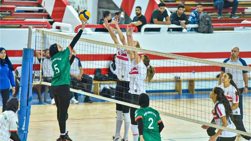 ناشئات طائرة الزمالك يفزن على شباب مسيحية الإسكندرية 2/3