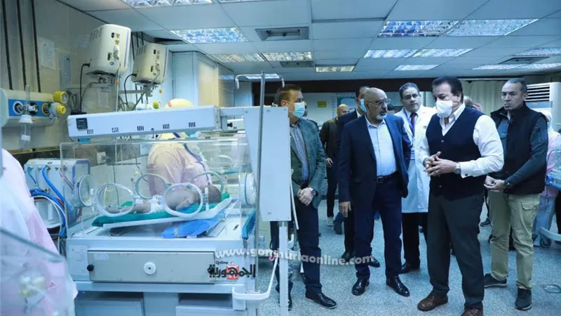 وزير الصحة يشيد بجودة الخدمات الطبية بمستشفى الهلال للتأمين الصحى