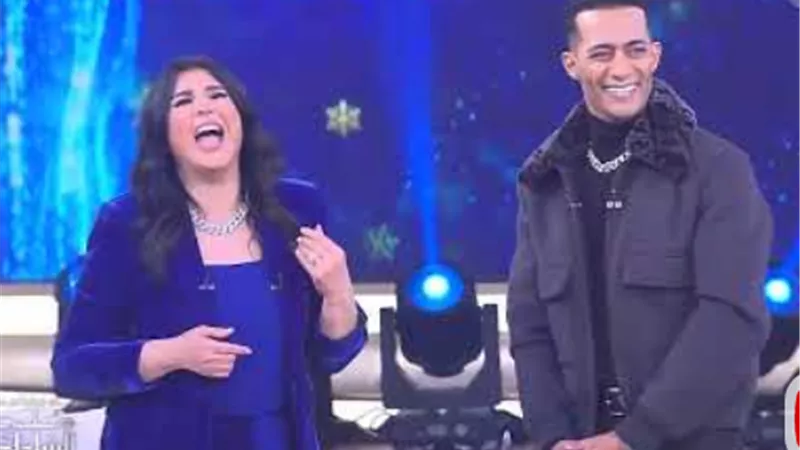 منى الشاذلى تتعرض لـ ضحك هسترى بسبب محمد رمضان