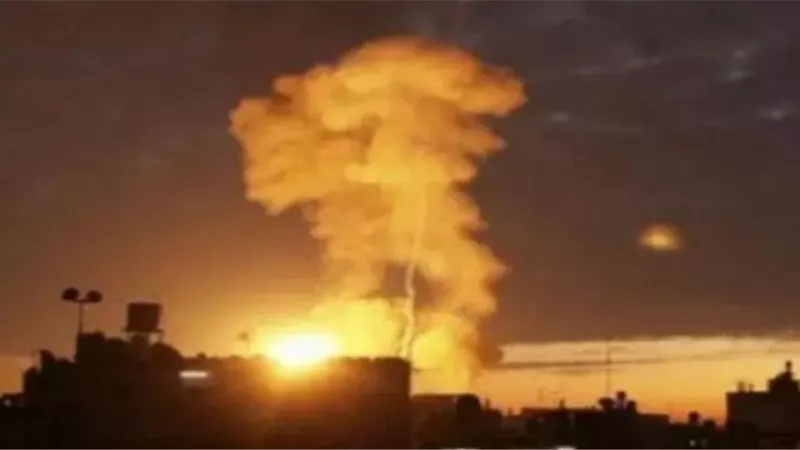 هجوم إسرائيلي يستهدف منطقة جنوب مدينة دمشق