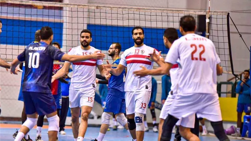 الزمالك يهزم بتروجت في دوري الطائرة رجال