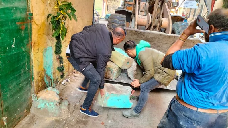 نشر شفاطات الامطار ورفع ٨٣٠ اشغال بجنوب الجيزة
