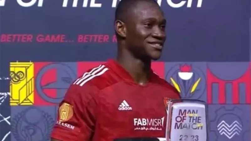 أليوديانج أفضل لاعب فى مباراة الأهلى وإنبى