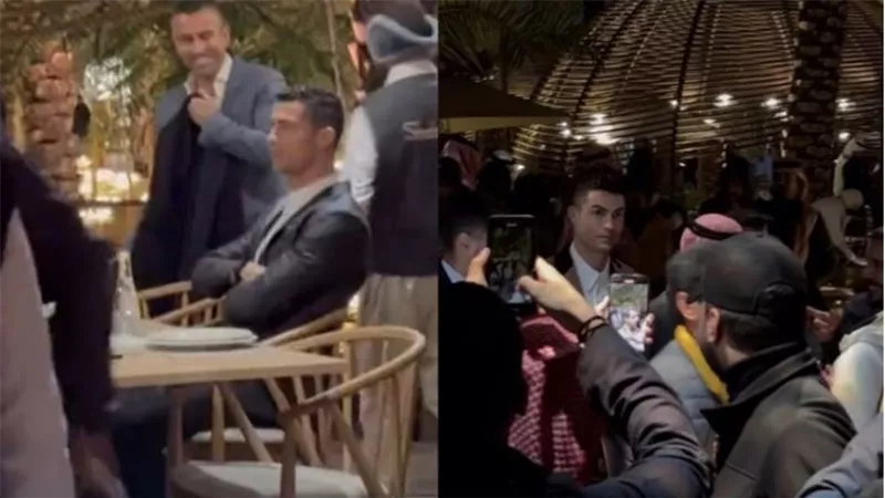السعودية.. ظهور لافت لـ رونالدو في مطعم لبناني شهير