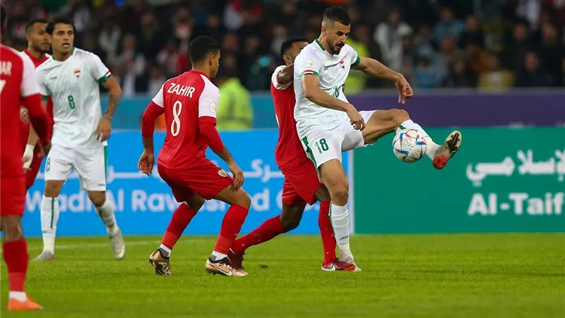 تعادل العراق وعمان في إفتتاح كأس الخليج 25