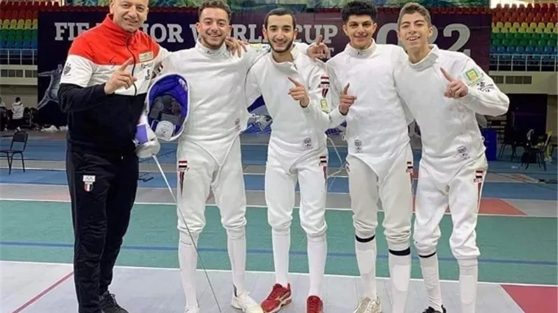 منتخب سلاح سيف المبارزة يهزم المجر ويحقق ذهبية الفرق بكأس العالم