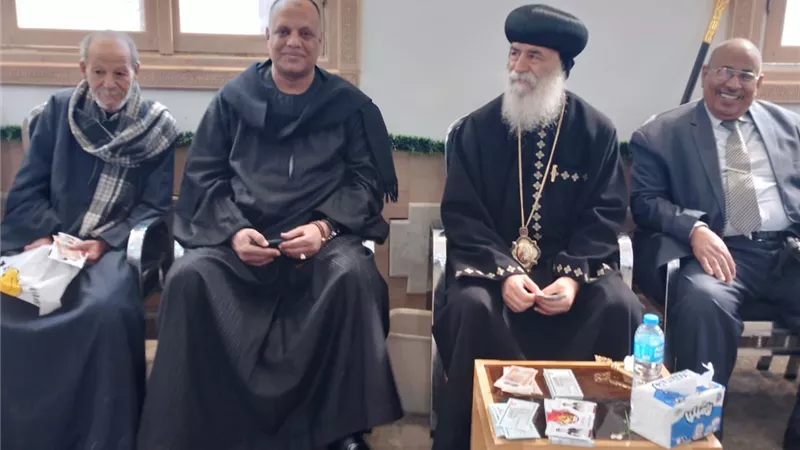 مستقبل وطن بقوص يهنئ الأنبا بيمن بعيد الميلاد المجيد