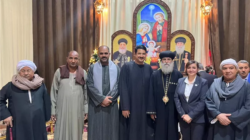 الشعب الجمهوري يهنئ الأنبا بيمن مطران قوص ونقادة بعيد الميلاد