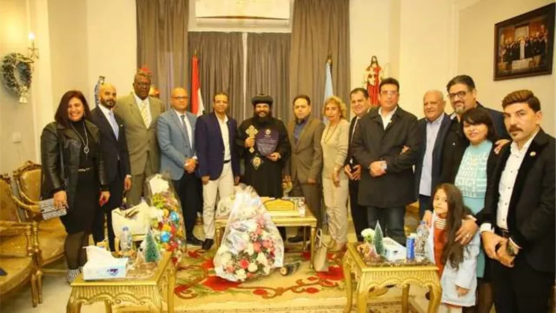 حزب حماة الوطن بالبحرالأحمر يزور كاتدرائية الأنبا شنودة