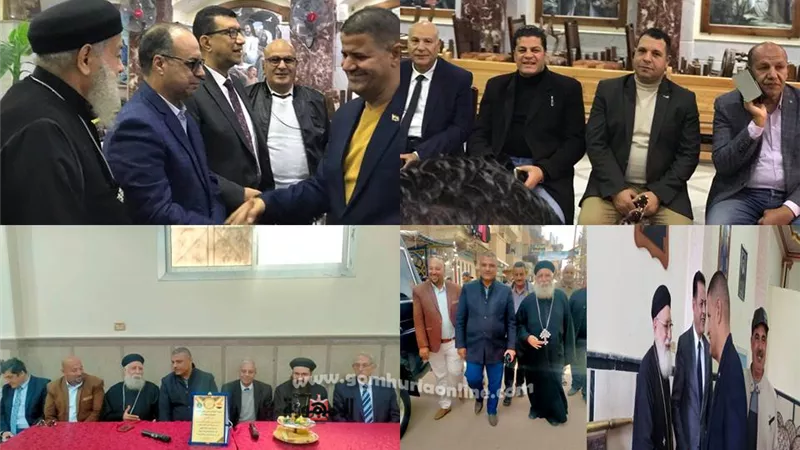التنفيذيون بالمنوفية يواصلون تقديم التهنئة للمسيحيين بعيد الميلاد