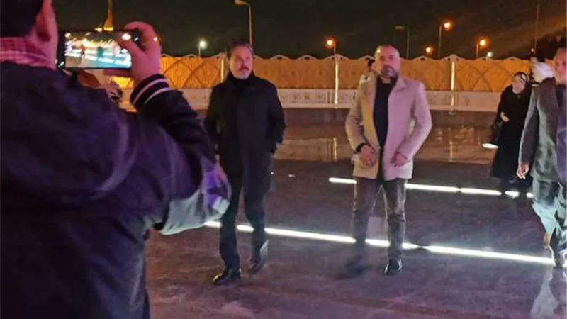 محمد رياض يشارك فى عزاء والدة طارق لطفى.. صور