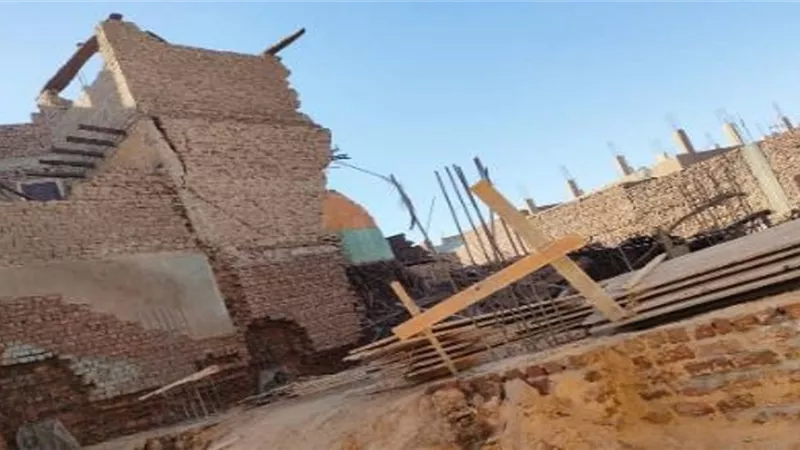 مصرع وإصابة 4 فى انهيار منزل بنجع حمادي