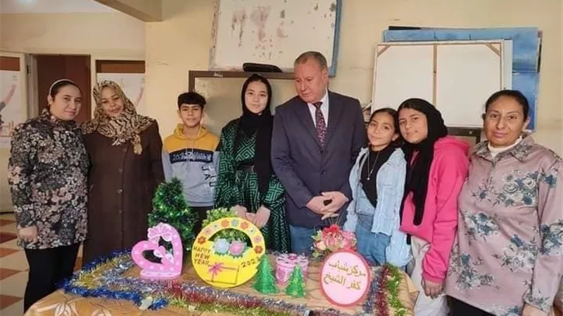 شباب كفر الشيخ ينظم المسابقة الفنية في الأشغال اليدوية