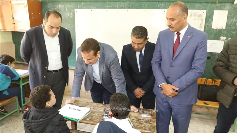 محافظ المنوفية يتفقد لجان إمتحانات النقل بشبين الكوم