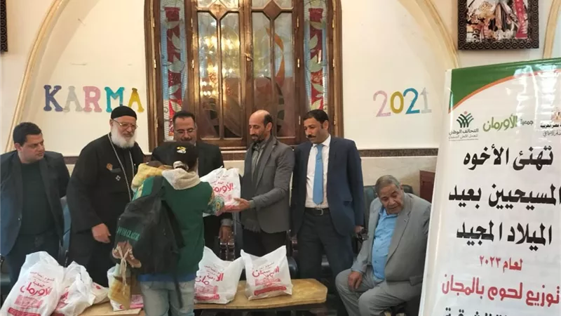 توزيع لحوم مجانا على غير القادرين بمحافظة الشرقية
