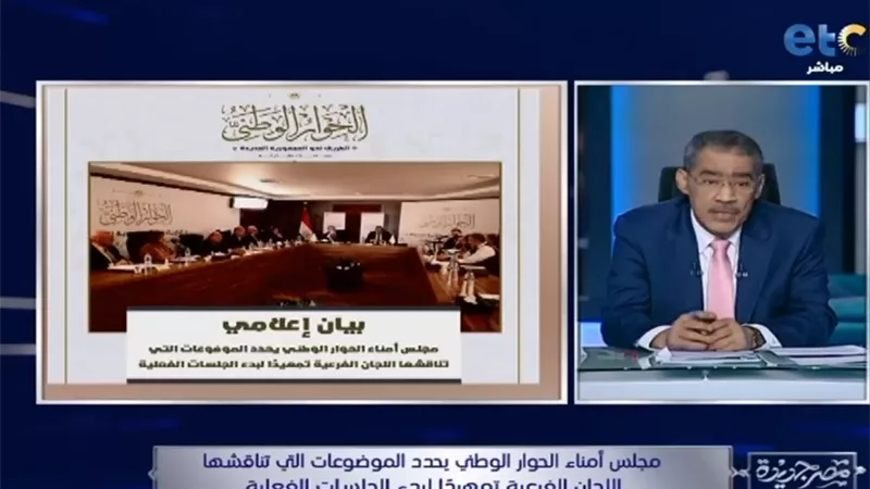 ضياء رشوان: الحوار الوطني ليس تشخيصا ولكنه علاج.. والجميع شارك في التحضير له