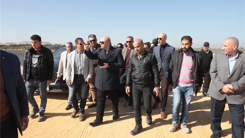 محافظ بني سويف يتفقد مشروع رفع كفاءة مخر سيل 