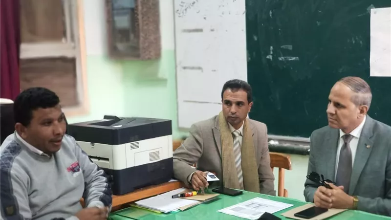 وكيل كفر الشيخ يتابع أعمال الكنترول