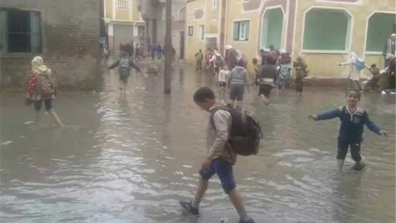 تعطيل امتحانات الصف السادس بالاسكندريه لسوء الاحوال الجوية