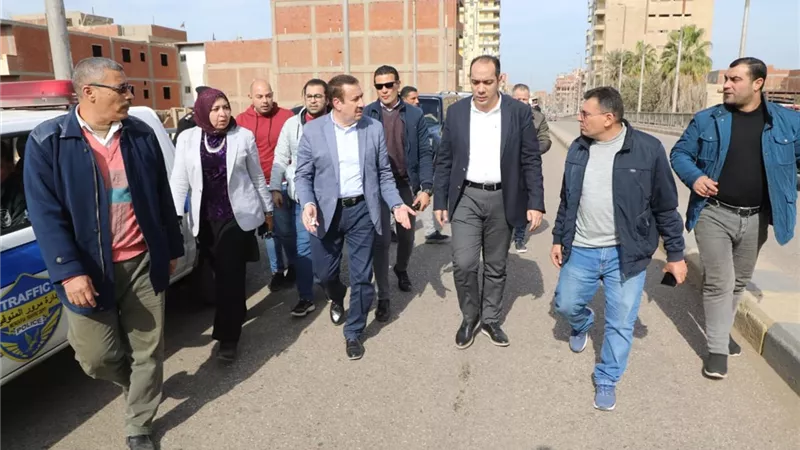 محافظ المنوفية : بدء الصيانة الشاملة بكوبرى الباجور
