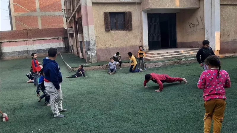 إنشاء ملعب ثلاثى جديد بمركز شباب كفر العرب بالقليوبية