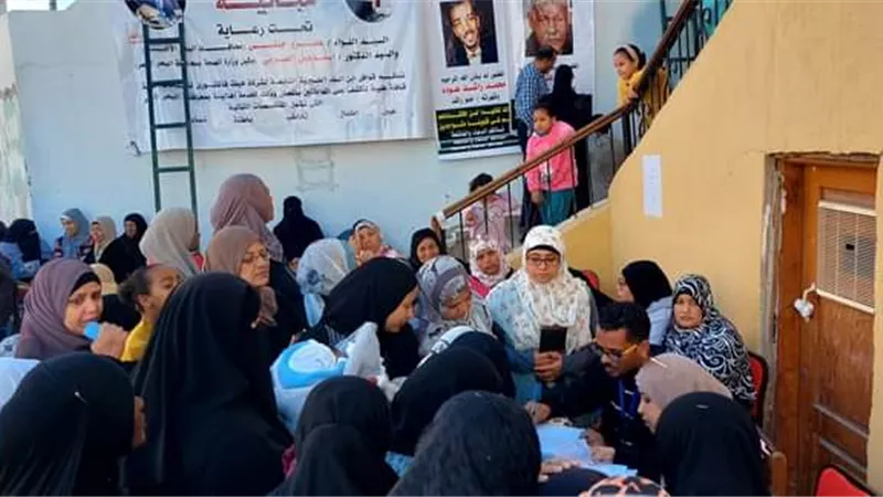 الكشف على 1444 مواطن بالغردقة فى قافلة طبية