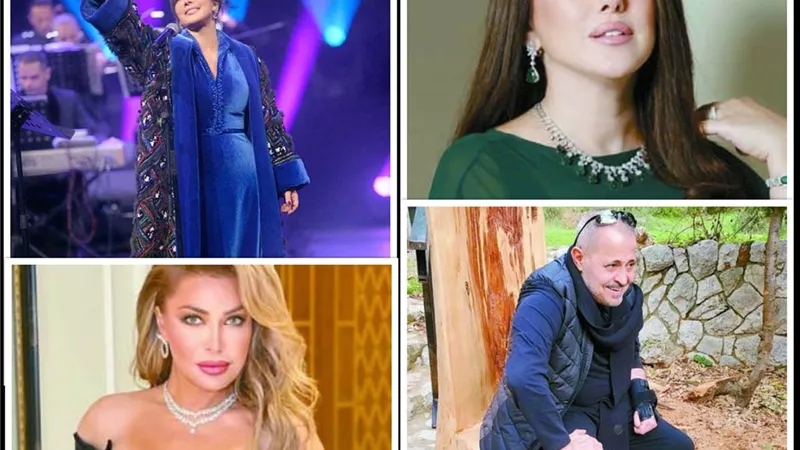 النجوم تزاحموا في عزاء 