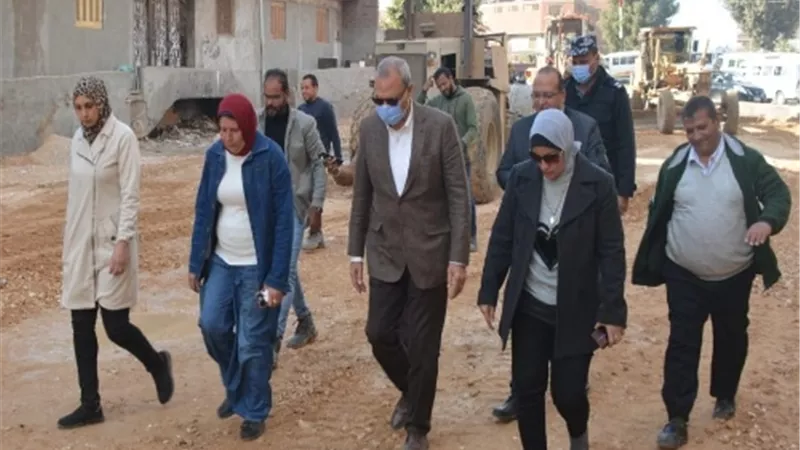 محافظ القليوبية يتفقد المشروعات الجاري تنفيذها بالقناطر الخيرية