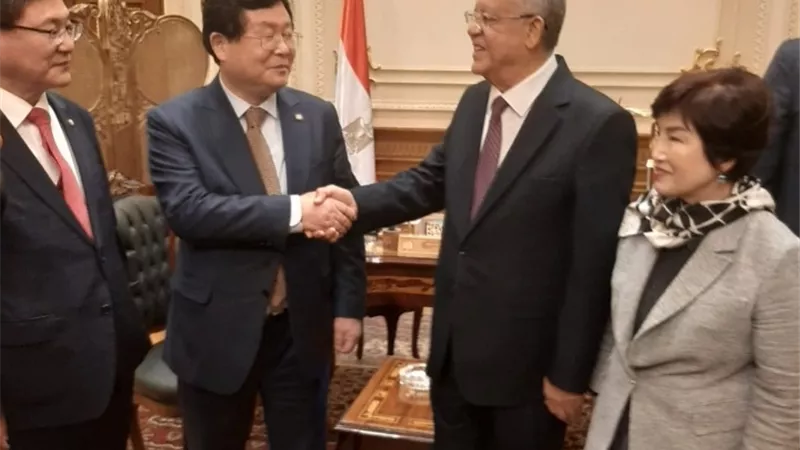 اعضاء برلمان كوريا الجنوبية:مصر دولة رائدة فى المنطقة