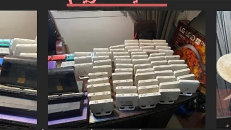 استهداف مقر شبكة للبث التلفزيونى وضبط 89 جهاز فك شفرة بدمياط