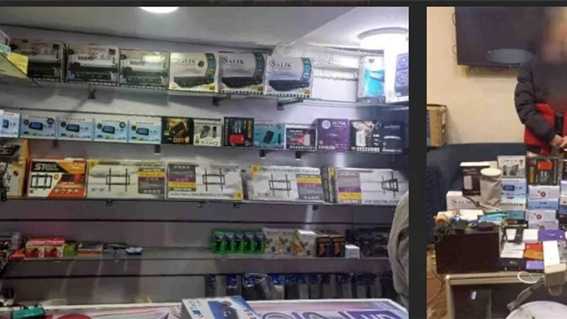 ضبط محطة بث تليفزيونى لاسلكية بمقابل مادي بدمياط الجديدة