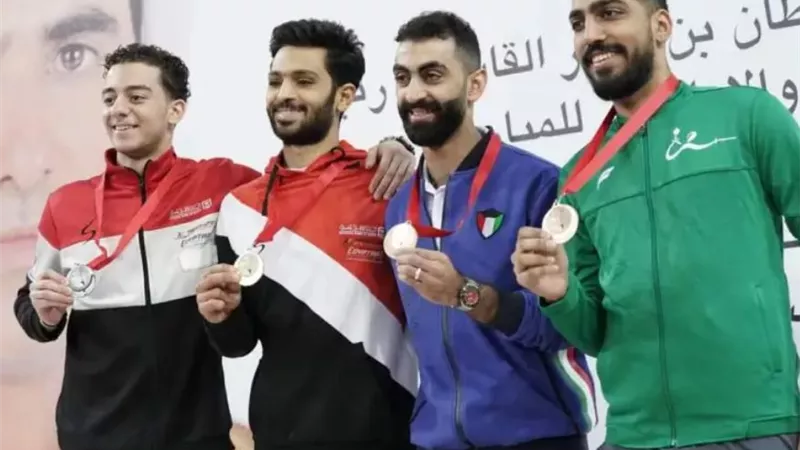 اكتساح مصري.. انتهاء منافسات الفردي بالبطولة العربية للسلاح