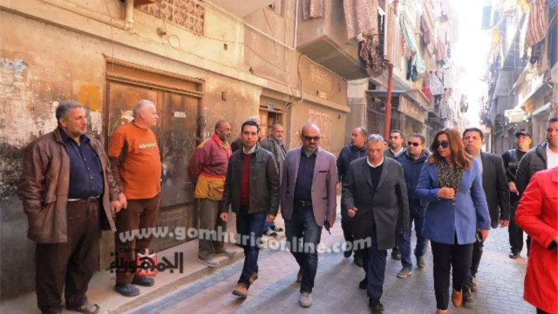 محافظ دمياط تتابع ميدانيًا مشروع تطوير المناطق الغير مخططة