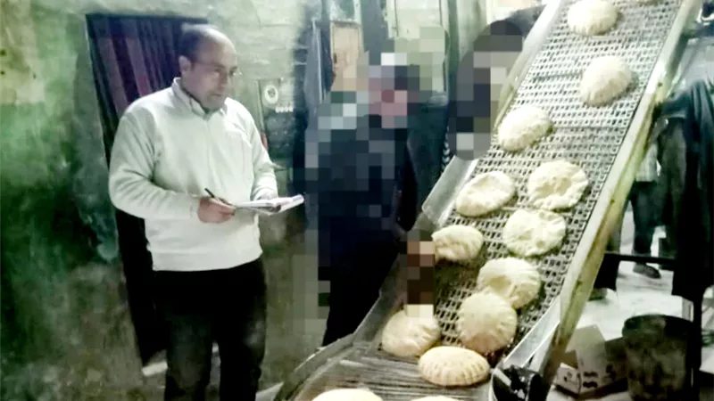 ضبط مخابز للتلاعب بوزن الرغيف والتصرف في دقيق بلدى مدعم ببلقاس