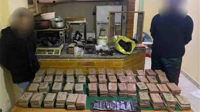 ضبط تشكيل عصابى بحوزته 81 كيلو حشيش لإعادة تدويره بالإسكندرية