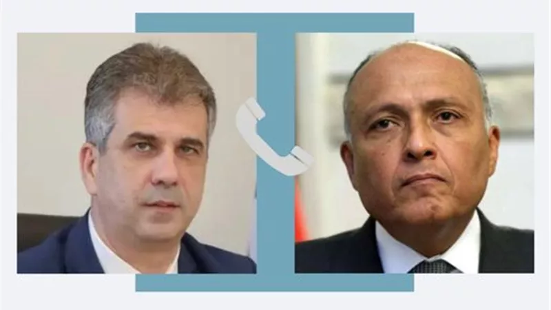 اتصال هاتفي بين وزيري خارجية مصر وإسرائيل